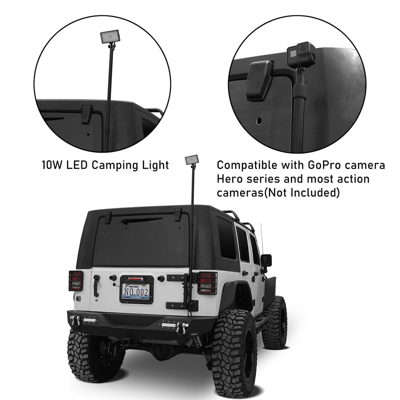 Load image into Gallery viewer, Hooke Road Outdoor LED Light Height Adjustable Camping Lamp with Pole System