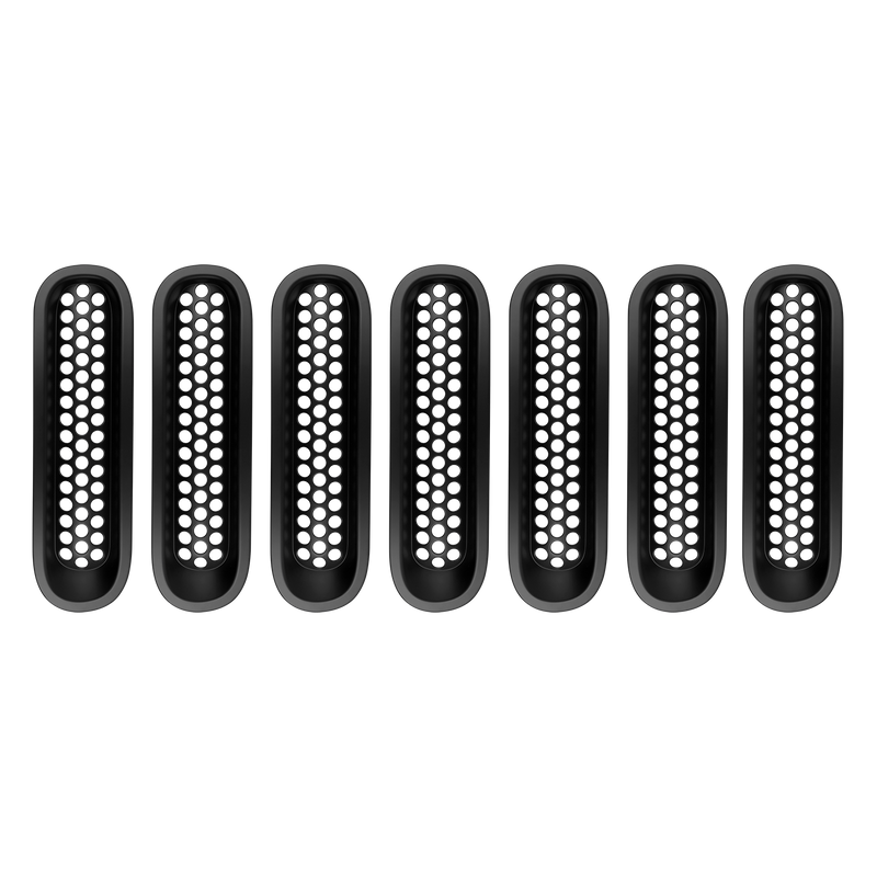 Load image into Gallery viewer, Hooke Road Opar Matte Black Clip-in Front Grille Mesh Inserts for 2007-2015 Jeep u-Box 2