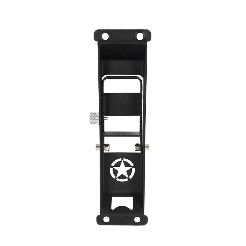 Load image into Gallery viewer, Hooke Road Opar Five Star Matte Black Metal Folding Door Hinge Steps for 2007-2018 Jeep Wrangler JK u-Box 4