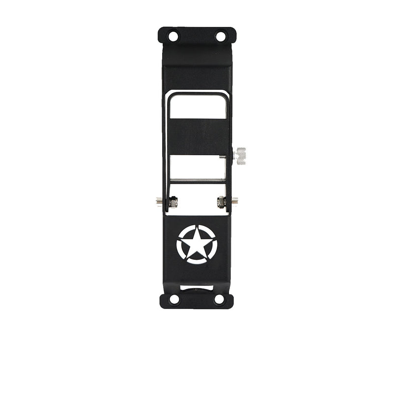 Load image into Gallery viewer, Hooke Road Star Matte Black Metal Folding Door Hinge Steps(07-18 Jeep Wrangler JK)