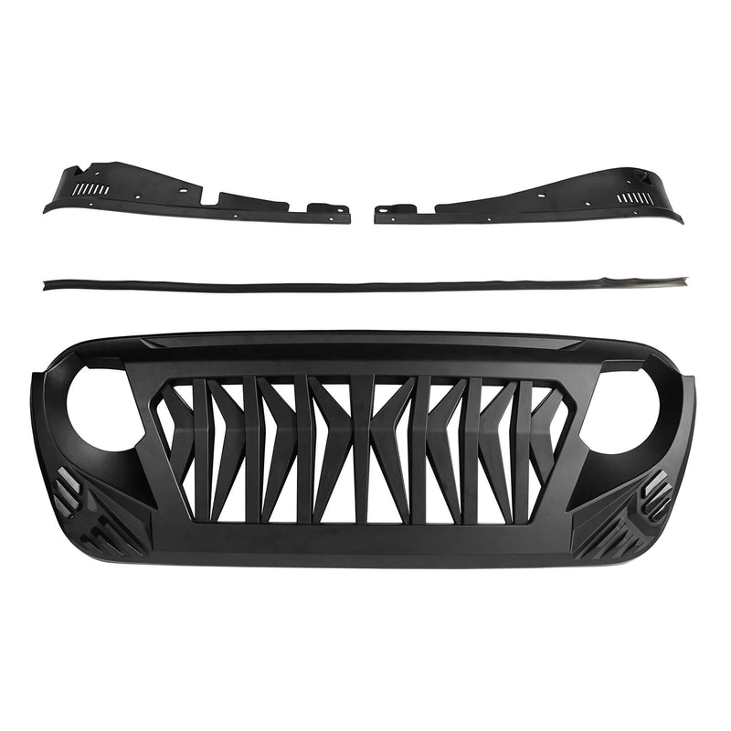 Load image into Gallery viewer, Hooke Road Jeep Wrangler Grille Replacement for Wrangler 2018-2021 JL and 2020-2021 Gladiator JT Jeep Wrangler Grill 2021 - Hooke Road-11