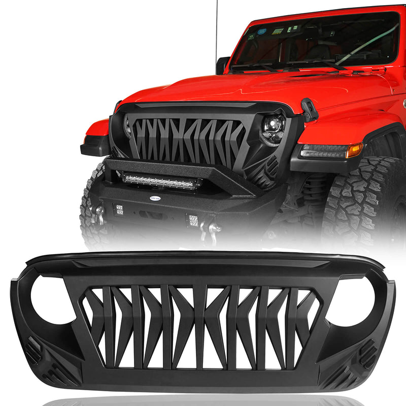 Load image into Gallery viewer, Hooke Road Jeep Wrangler Grille Replacement for Wrangler 2018-2021 JL and 2020-2021 Gladiator JT Jeep Wrangler Grill 2021 - Hooke Road-3