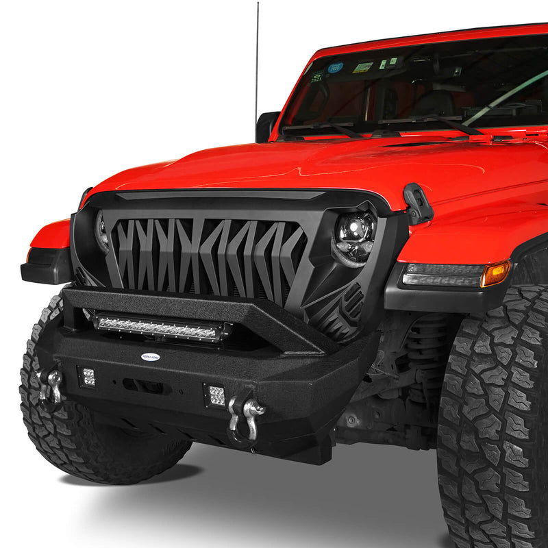 Load image into Gallery viewer, Hooke Road Jeep Wrangler Grille Replacement for Wrangler 2018-2021 JL and 2020-2021 Gladiator JT Jeep Wrangler Grill 2021 - Hooke Road-6