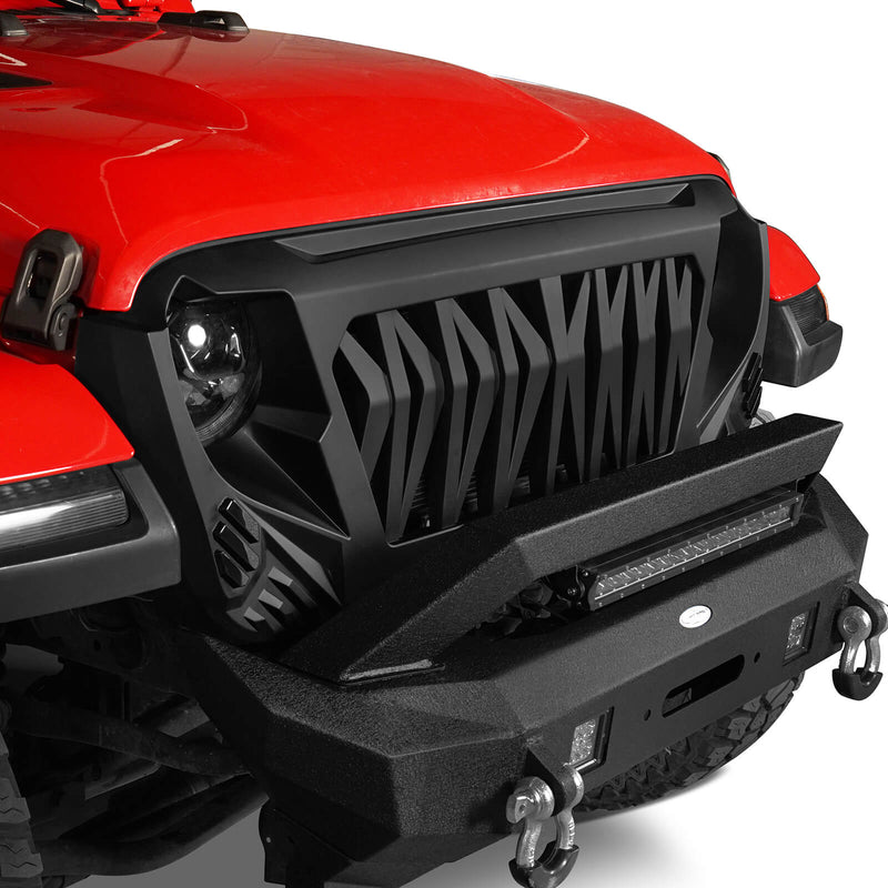 Load image into Gallery viewer, Hooke Road Jeep Wrangler Grille Replacement for Wrangler 2018-2021 JL and 2020-2021 Gladiator JT Jeep Wrangler Grill 2021 - Hooke Road-7