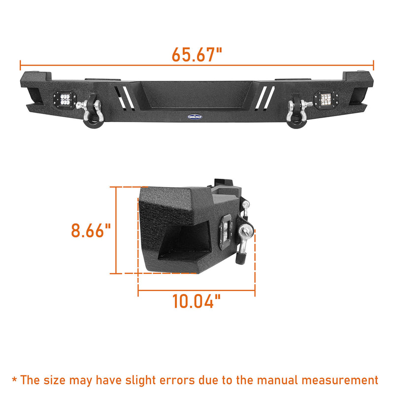 Load image into Gallery viewer, Jeep Cherokee XJ Rear Bumper XJ Rear Bumper with LED Floodlights for Jeep Cherokee BXG9031 13