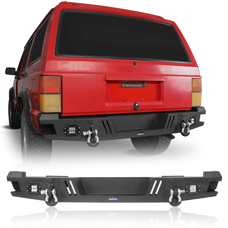 Load image into Gallery viewer, Jeep Cherokee XJ Rear Bumper XJ Rear Bumper with LED Floodlights for Jeep Cherokee BXG9031 2