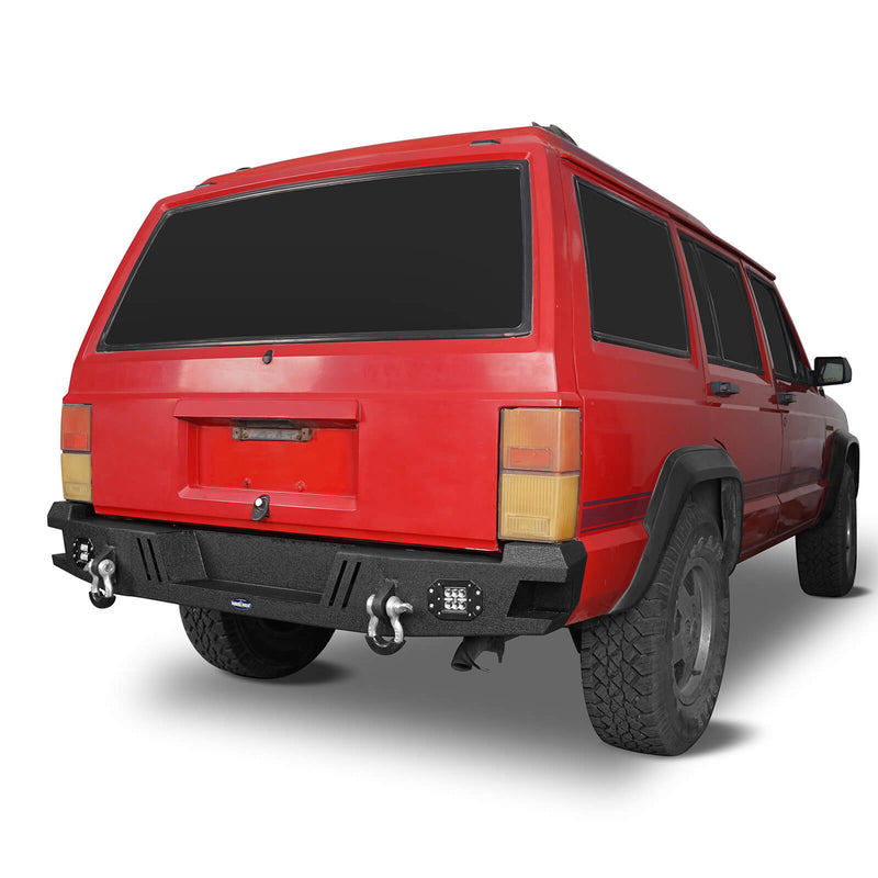 Load image into Gallery viewer, Jeep Cherokee XJ Rear Bumper XJ Rear Bumper with LED Floodlights for Jeep Cherokee BXG9031 4
