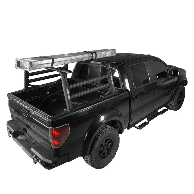 Load image into Gallery viewer, HookeRoad Truck Bed Cargo Rack Truck Ladder Rack for Toyota And Nissan Trucks w/ Factory Utility Tracks 15