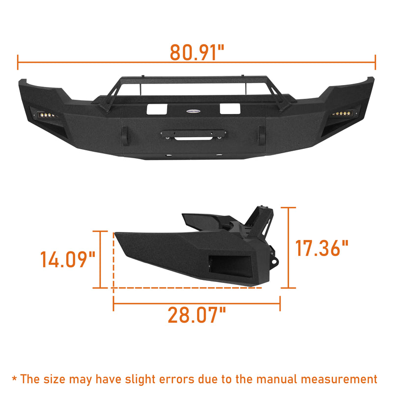 Load image into Gallery viewer, Aftermarket 20-23 GMC Sierra 2500HD Front Bumper with Winch Plate b9201 13