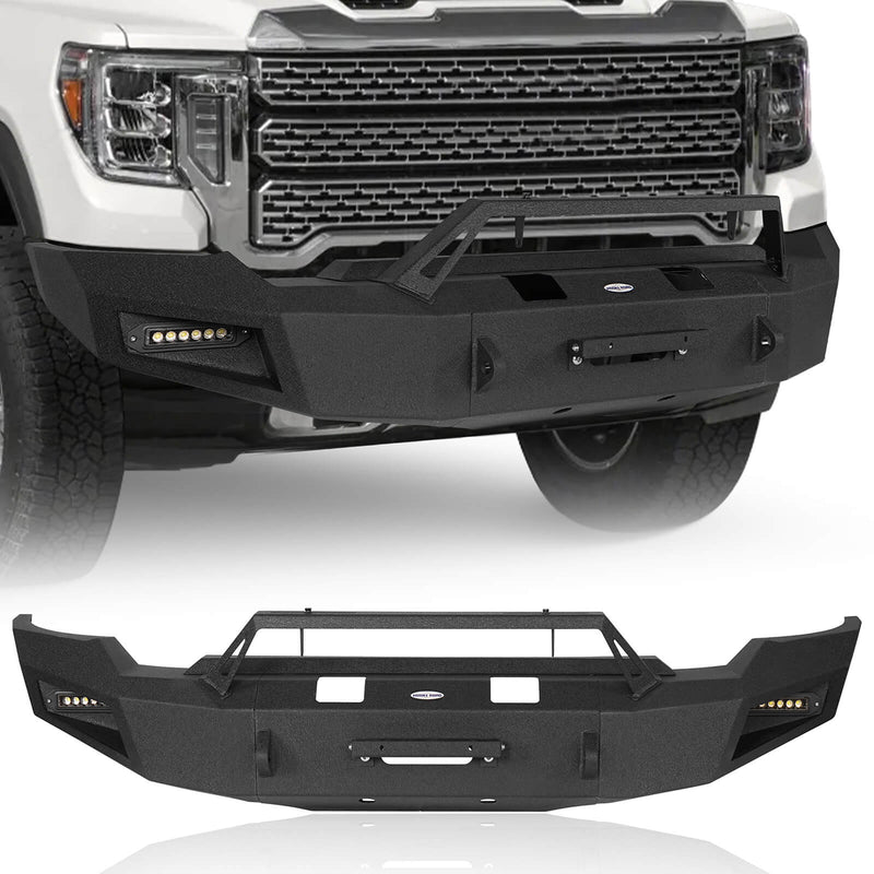 Load image into Gallery viewer, Aftermarket 20-23 GMC Sierra 2500HD Front Bumper with Winch Plate b9201 2