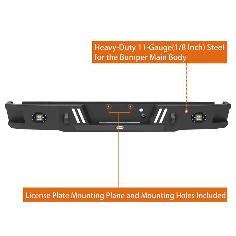 Load image into Gallery viewer, Aftermarket Ford 2006-2008 F-150 HR Rear Bumper Replacement b8003 3