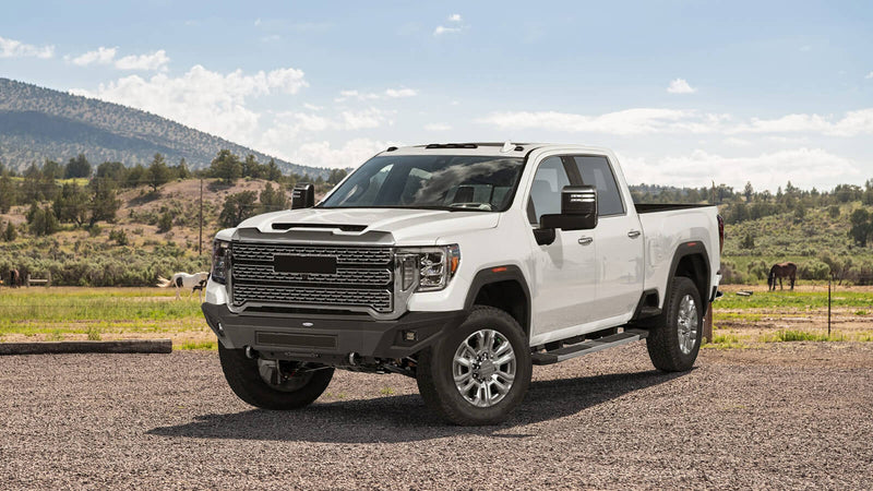 Load image into Gallery viewer, Aftermarket 20-23 GMC Sierra 2500HD Front Bumper Guard Protector b9202 15