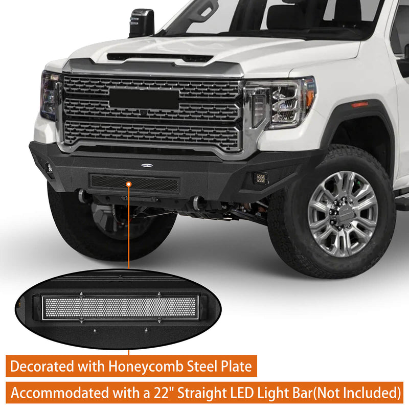 Load image into Gallery viewer, Aftermarket 20-23 GMC Sierra 2500HD Front Bumper Guard Protector b9202 5