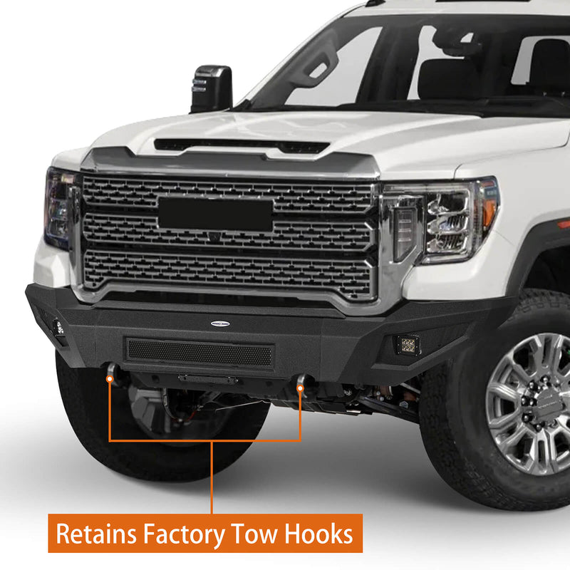Load image into Gallery viewer, Aftermarket 20-23 GMC Sierra 2500HD Front Bumper Guard Protector b9202 6