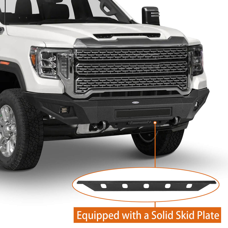 Load image into Gallery viewer, Aftermarket 20-23 GMC Sierra 2500HD Front Bumper Guard Protector b9202 7