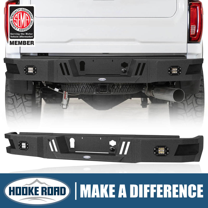 Load image into Gallery viewer, Aftermarket 20-23 GMC Sierra 2500HD HR Rear Bumper Replacement - Hooke Road b9204 1