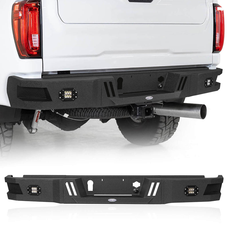 Load image into Gallery viewer, Aftermarket 20-23 GMC Sierra 2500HD HR Rear Bumper Replacement - Hooke Road b9204 2