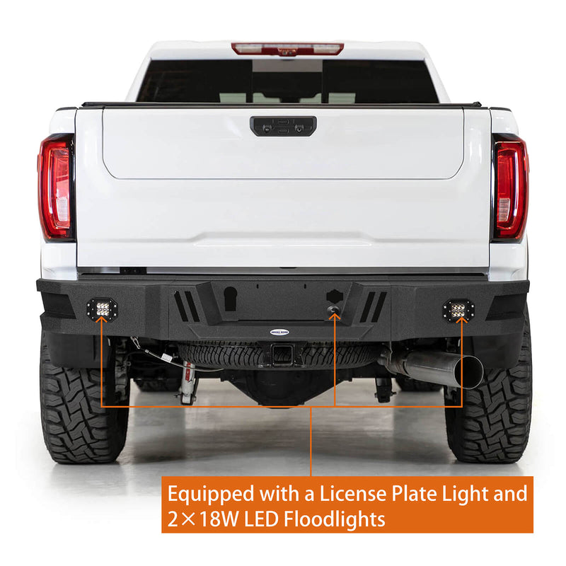 Load image into Gallery viewer, Aftermarket 20-23 GMC Sierra 2500HD HR Rear Bumper Replacement - Hooke Road b9204 4