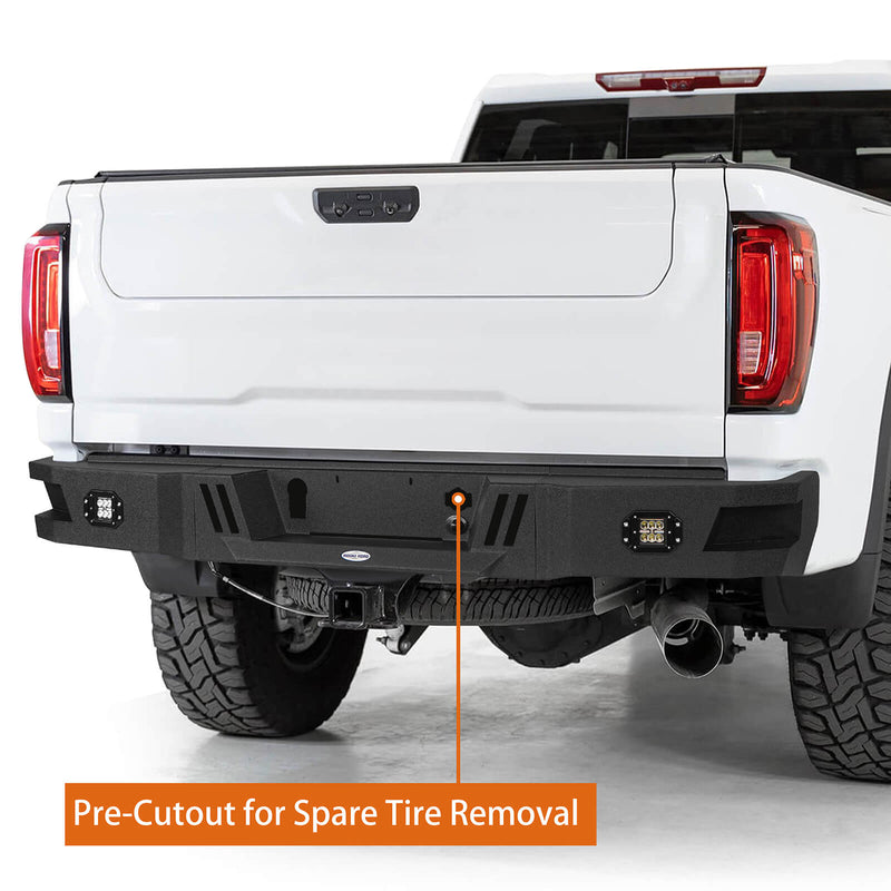 Load image into Gallery viewer, Aftermarket 20-23 GMC Sierra 2500HD HR Rear Bumper Replacement - Hooke Road b9204 6