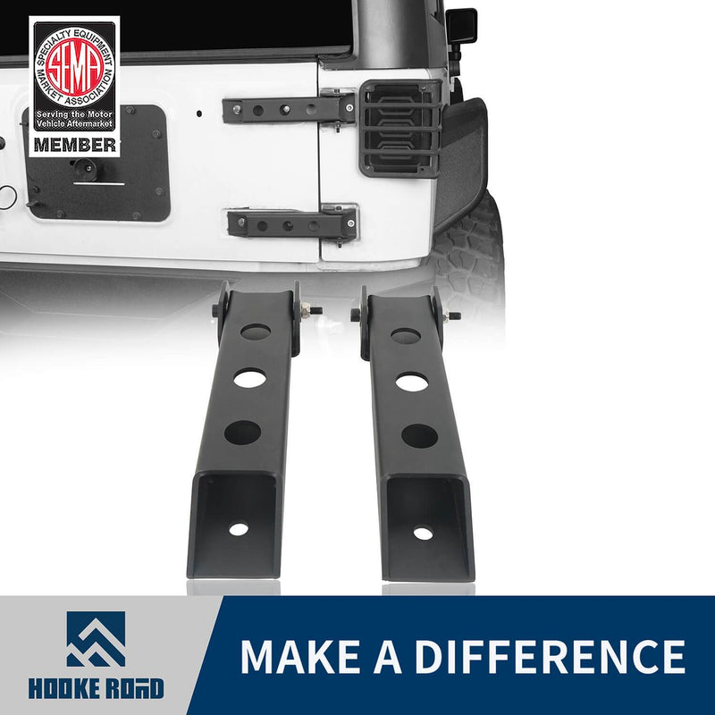 Load image into Gallery viewer, Hooke Road Tailgate Hinge Set Tailgate Back Door Hinge Mount(07-18 Jeep Wrangler JK)