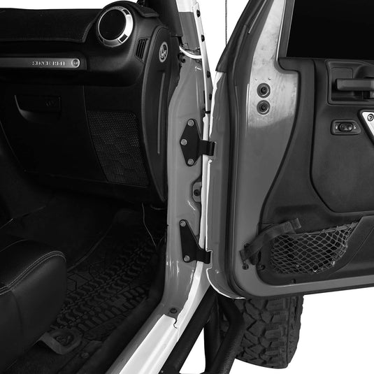 Black Body Door Hinge Set Replacement (07-18 Jeep Wrangler JK) - Hookeroad 4Black Body Door Hinge Set Replacement (07-18 Jeep Wrangler JK) - Hookeroad MMR.20090 4