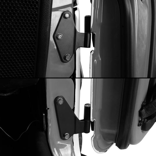 Black Body Door Hinge Set Replacement (07-18 Jeep Wrangler JK) - Hookeroad 5Black Body Door Hinge Set Replacement (07-18 Jeep Wrangler JK) - Hookeroad MMR.20090 5