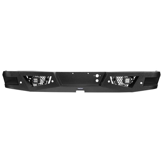 Chevy Silverado Rear Bumper with LED Floodlights and holes for OEM sensors Silverado Rear Bumper for 2007-2018 Chevy Silverado 1500 bxg9024 7