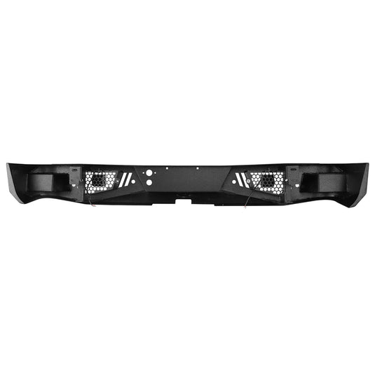 Chevy Silverado Rear Bumper with LED Floodlights and holes for OEM sensors Silverado Rear Bumper for 2007-2018 Chevy Silverado 1500 bxg9024 8