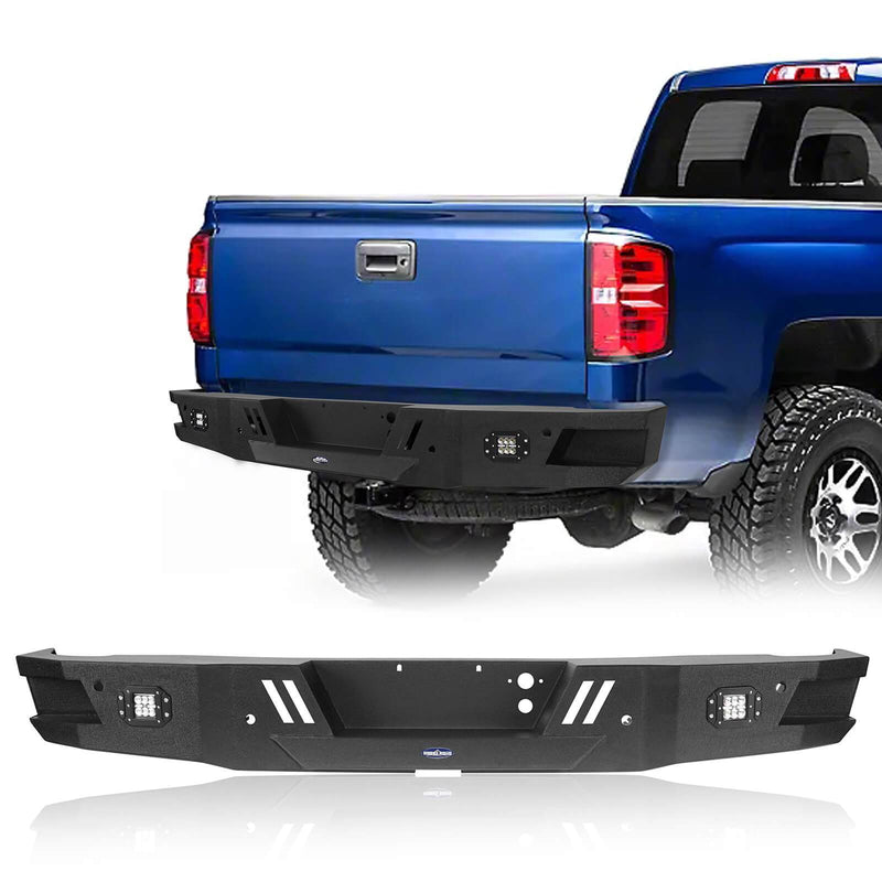 Load image into Gallery viewer, Hooke Road Chevrolet Rear Bumpers HR(07-18 Chevy Silverado 1500)