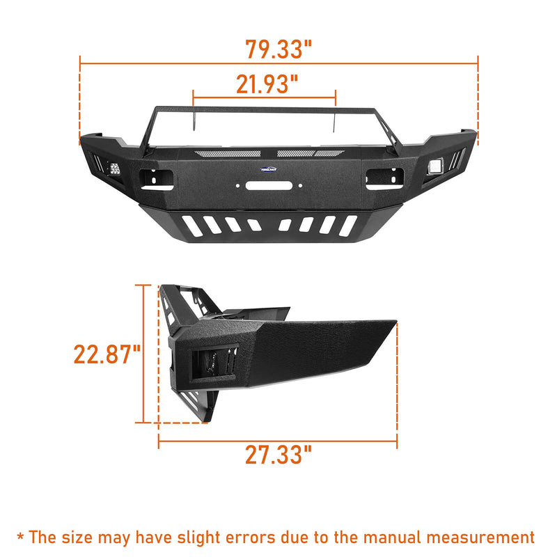 Load image into Gallery viewer, Dodge Ram 2500 Winch Front Bumper w/Skid Plate for Ram 2500 2010-2018 12