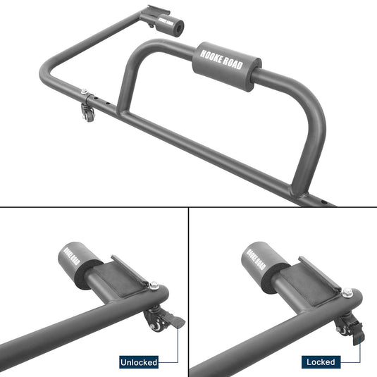 Hooke Road Door Rack & HardTop Carrier Storage Cart Kits(07-25 Jeep Wrangler JK & Wrangler JL 4 Door)