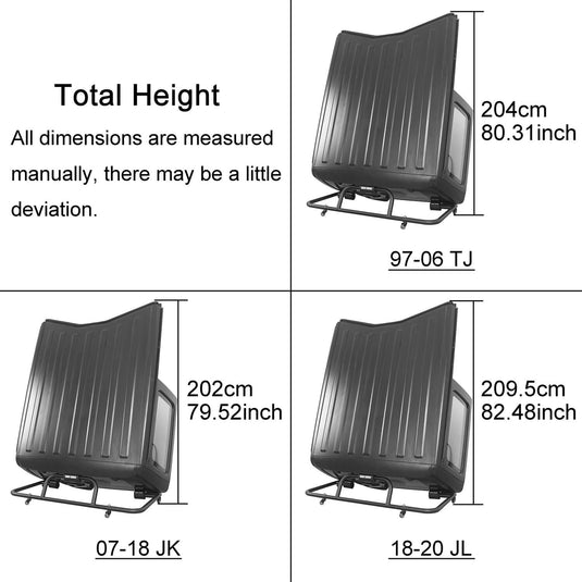 Hooke Road Door Rack & HardTop Carrier Storage Cart Kits(07-25 Jeep Wrangler JK & Wrangler JL 4 Door)