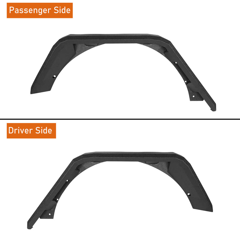 Load image into Gallery viewer, Jeep Flat Rear Fender Flares (18-23 Jeep Wrangler JL) - Hooke Road b3043s 8