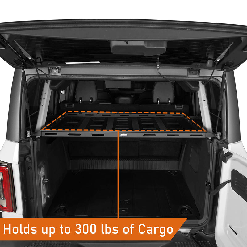 Load image into Gallery viewer, Bronco Interior Cargo Rack Shelf (21-23 Ford 4-Door Hardtops)  - HookeRoad b8907-S 11