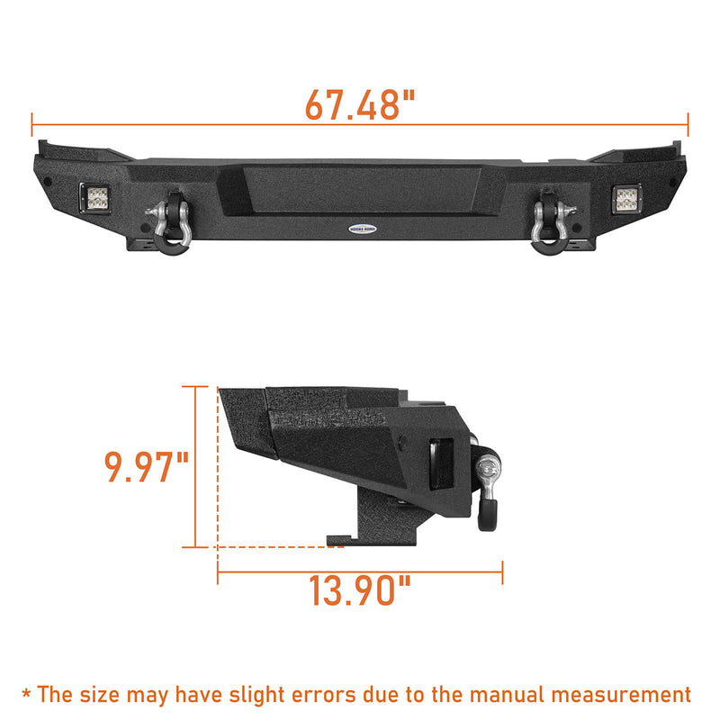 Load image into Gallery viewer, Ford Bronco Aftermarket Rear Bumper Classic Excluding Raptor b8909s 14