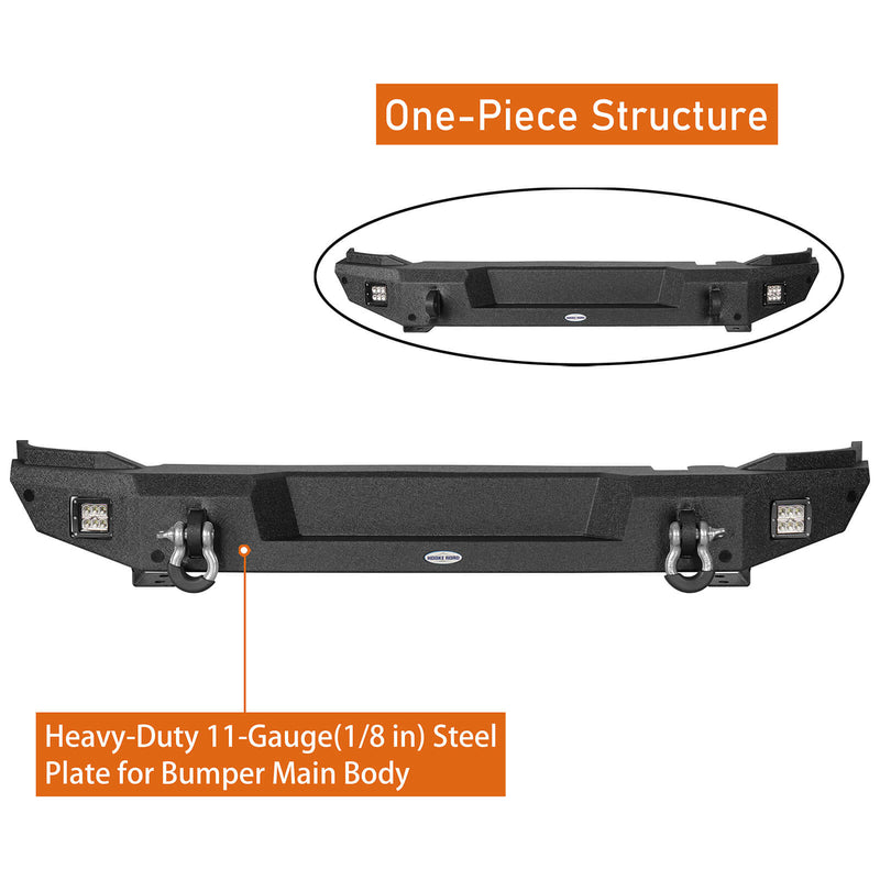 Load image into Gallery viewer, Ford Bronco Aftermarket Rear Bumper Classic Excluding Raptor b8909s 9