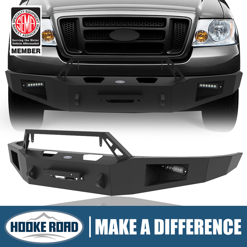 Load image into Gallery viewer, 2004-2008 Ford F-150 Aftermarket Front Winch Bumper Discovery Ⅰ - Hooke Road b8001 1