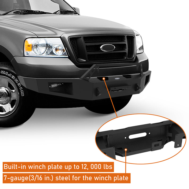 Load image into Gallery viewer, 2004-2008 Ford F-150 Aftermarket Front Winch Bumper Discovery Ⅰ - Hooke Road b8001 6