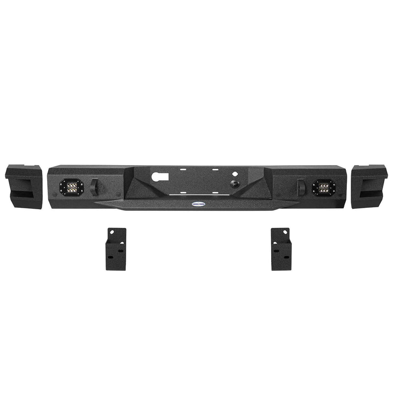 Load image into Gallery viewer, Pickup Discovery Rear Bumper w/ LED Floodlights (18-20 Ford F-150 (Excluding Raptor)) b8521s 12