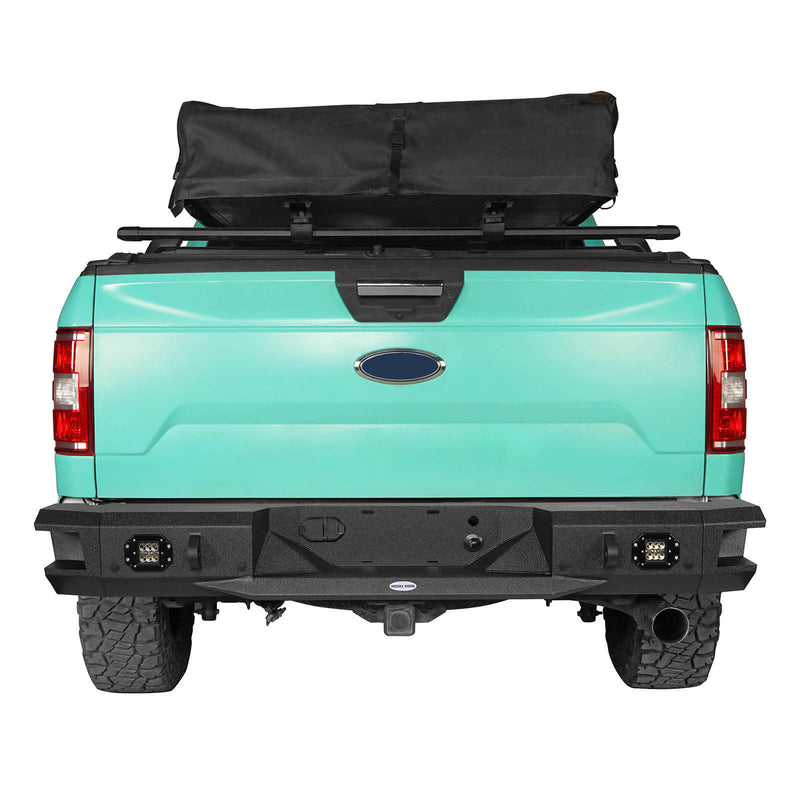 Load image into Gallery viewer, Pickup Discovery Rear Bumper w/ LED Floodlights (18-20 Ford F-150 (Excluding Raptor)) b8521s 7