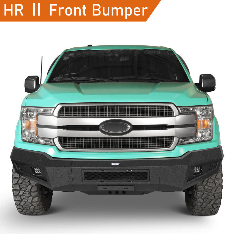 Load image into Gallery viewer, Ford HR Ⅱ Front Bumper w/ LED Spotlights (18-20 Ford F-150 (Excluding Raptor)) b8250s 3