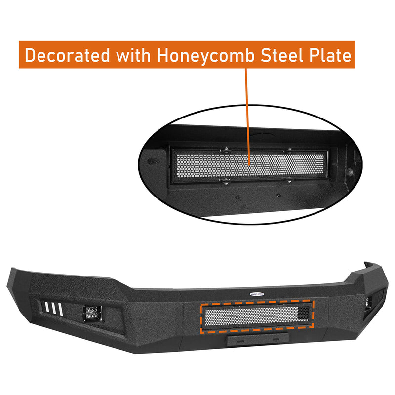 Load image into Gallery viewer, Ford HR Ⅱ Front Bumper w/ LED Spotlights (18-20 Ford F-150 (Excluding Raptor)) b8250s 7