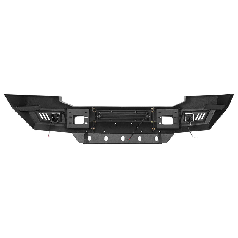 Load image into Gallery viewer, Ford F-250 Full Width Front Bumper with Skid Plate and LED Light Bar for 2005-2007 F-250 B8500 12
