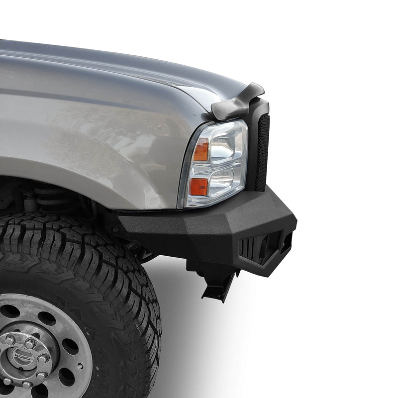 Load image into Gallery viewer, Ford F-250 Full Width Front Bumper with Skid Plate and LED Light Bar for 2005-2007 F-250 B8501 7