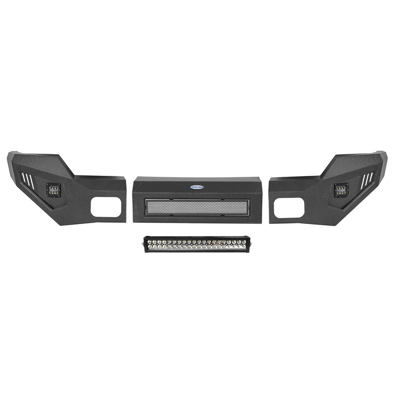 Load image into Gallery viewer, Ford F-250 Full Width Front Bumper with LED Flood Spot Combo Light Bar for 2011-2016 F-250 B8521 13
