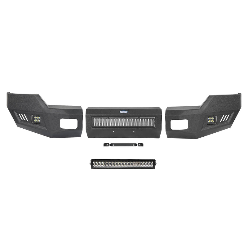 Load image into Gallery viewer, Ford F-250 Full Width Front Bumper with LED Flood Spot Combo Light Bar for 2011-2016 F-250 B8522 11