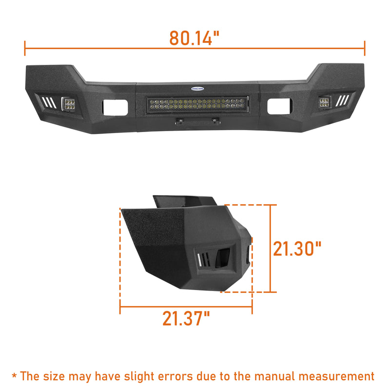 Load image into Gallery viewer, Ford F-250 Full Width Front Bumper with LED Flood Spot Combo Light Bar for 2011-2016 F-250 B8522 12