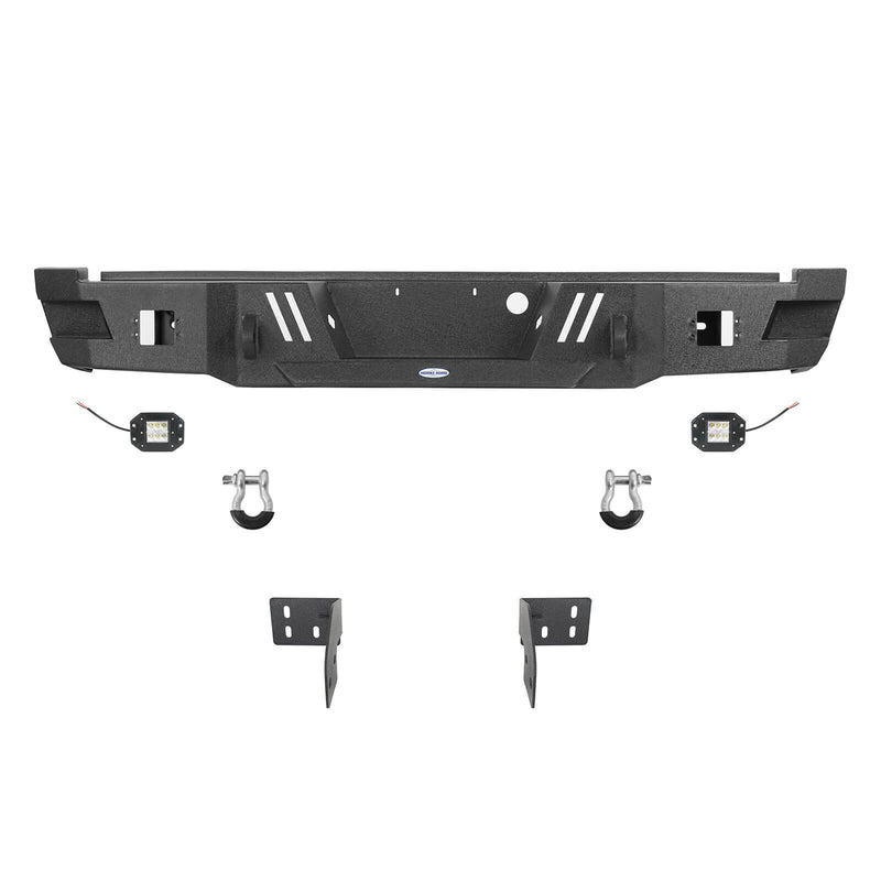Load image into Gallery viewer, Ford F-250 Rear Bumper with LED White Square Floodlights for 2011-2016 F-250 B8524 15
