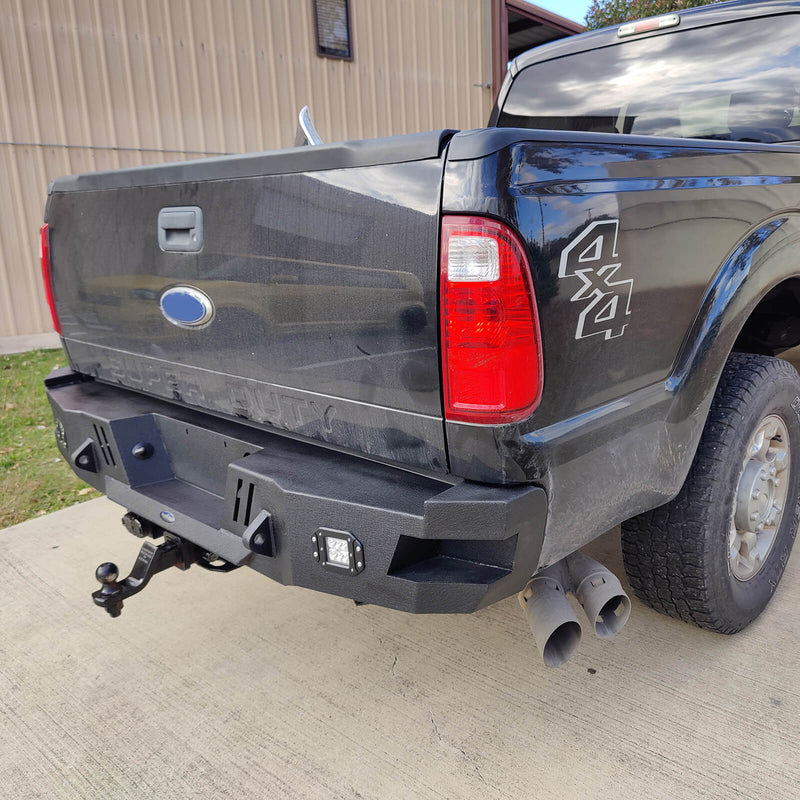 Load image into Gallery viewer, Ford F-250 Rear Bumper with LED White Square Floodlights for 2011-2016 F-250 B8524 4
