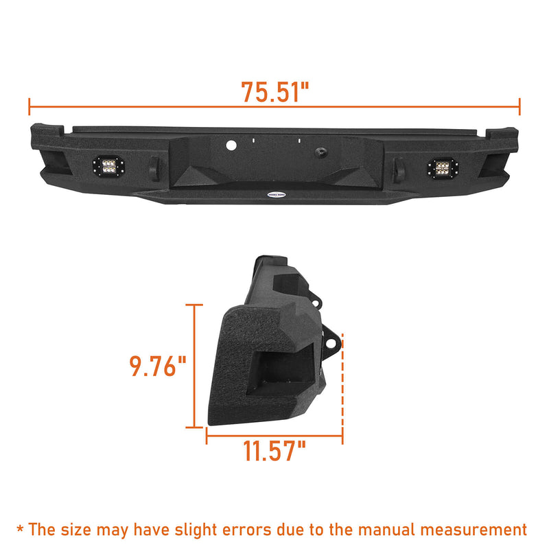 Load image into Gallery viewer, Ford Pickup Truck Rear Aftermarket Bumper (05-07 F-250) - Hooke Road b8503 11